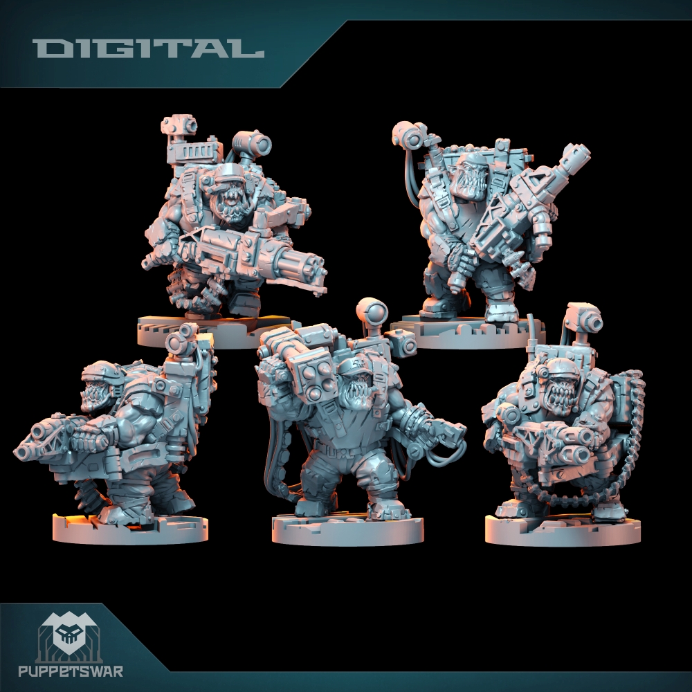 3D Printing Figure - Orc Ultimate Badasses Squad، شخصية الجلد