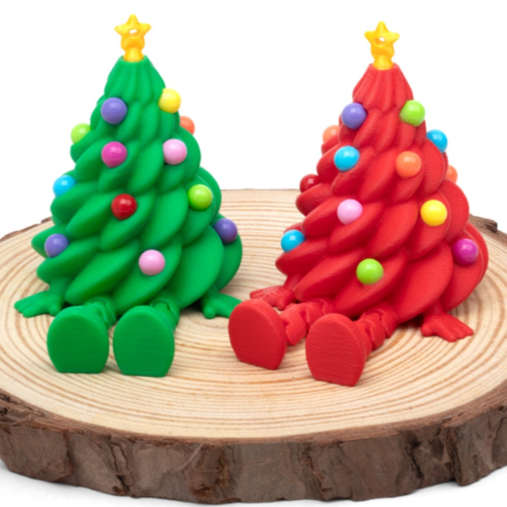 3D Printing Xmas - تماثيل شجرة عيد الميلاد ثلاثية الأبعاد