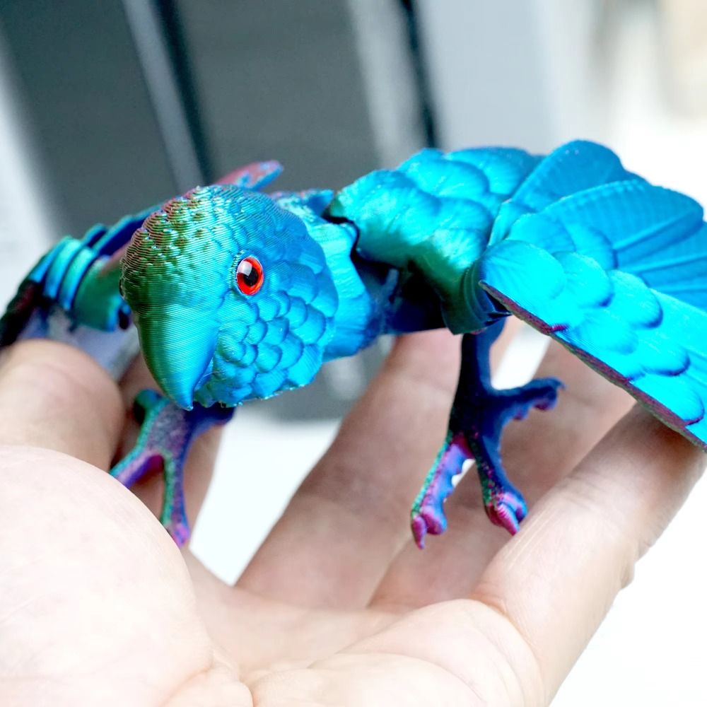 محاكاة العين 3D المطبوعة الببغ - مراجعة 3D Printing Figure وسعره